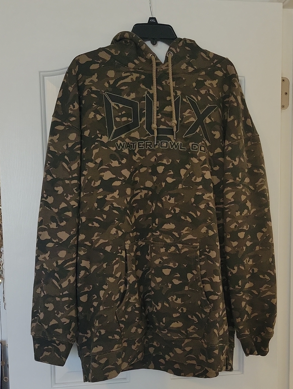 Men's Duck Camo Pullover Hoodie - Olive/Brown